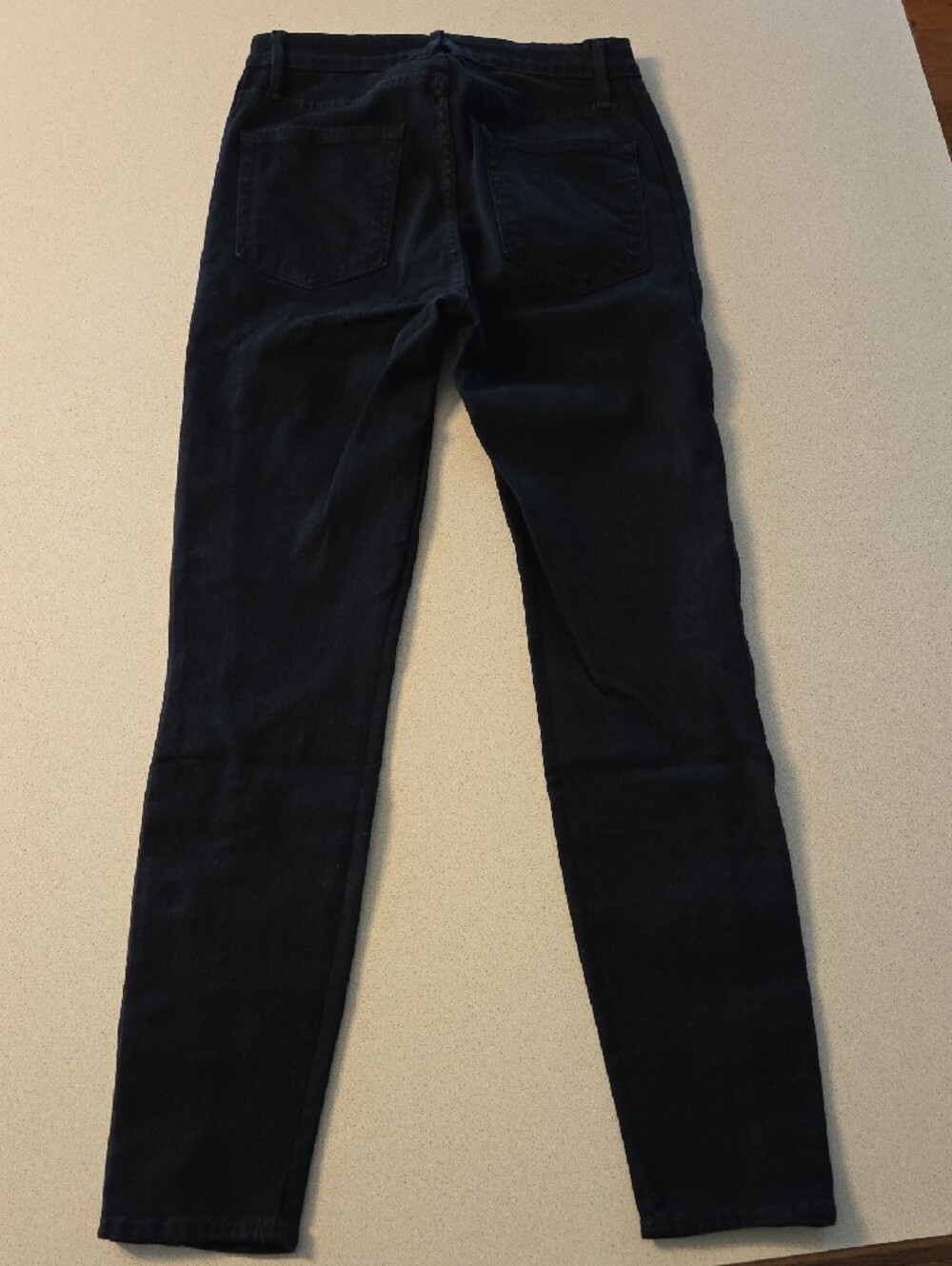 Good American Black Skinny Jeans with Silver Grommets - Picture 2 of 5